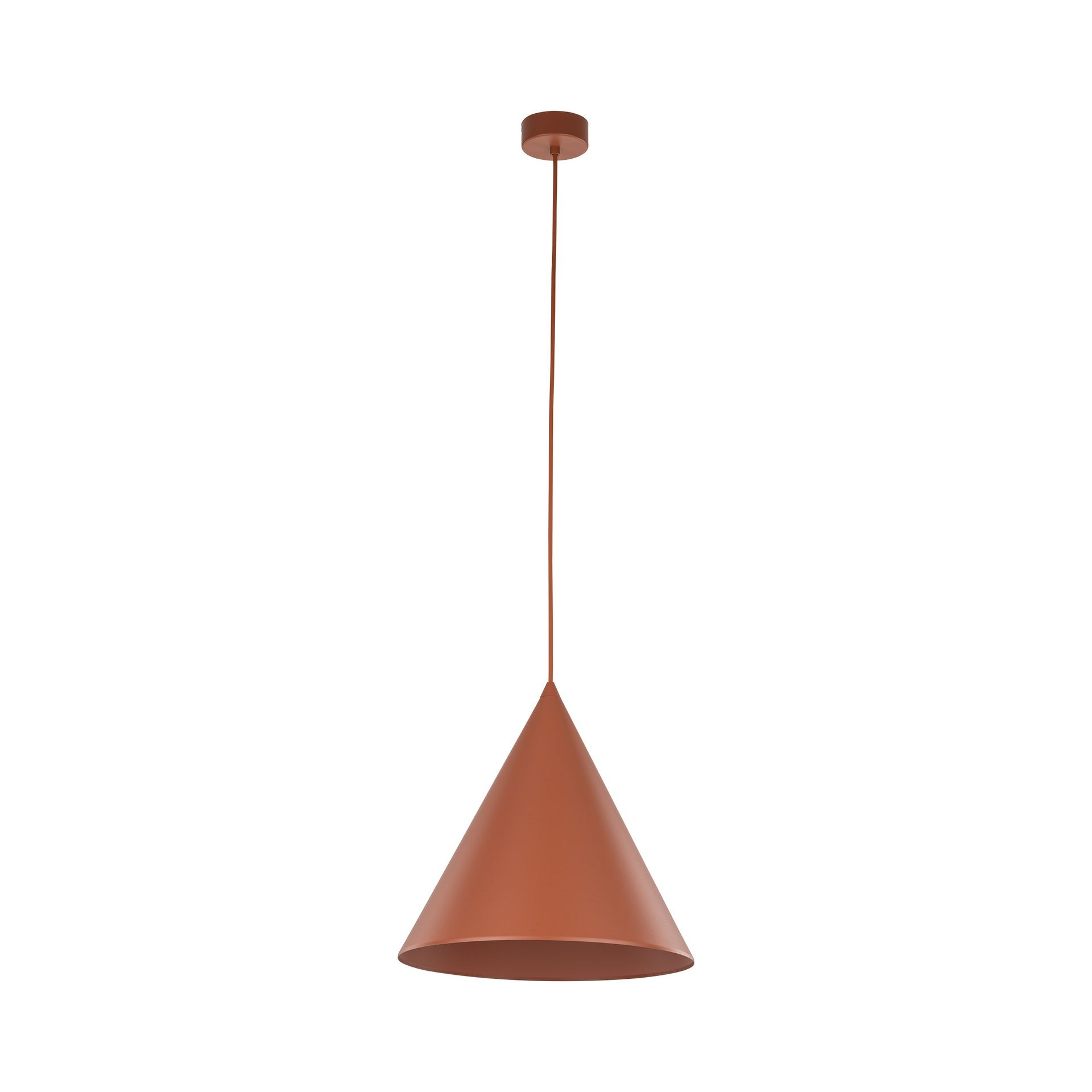 Modernistyczna, czerwona lampa stożek ⌀32cm TK 10065 z serii CONO