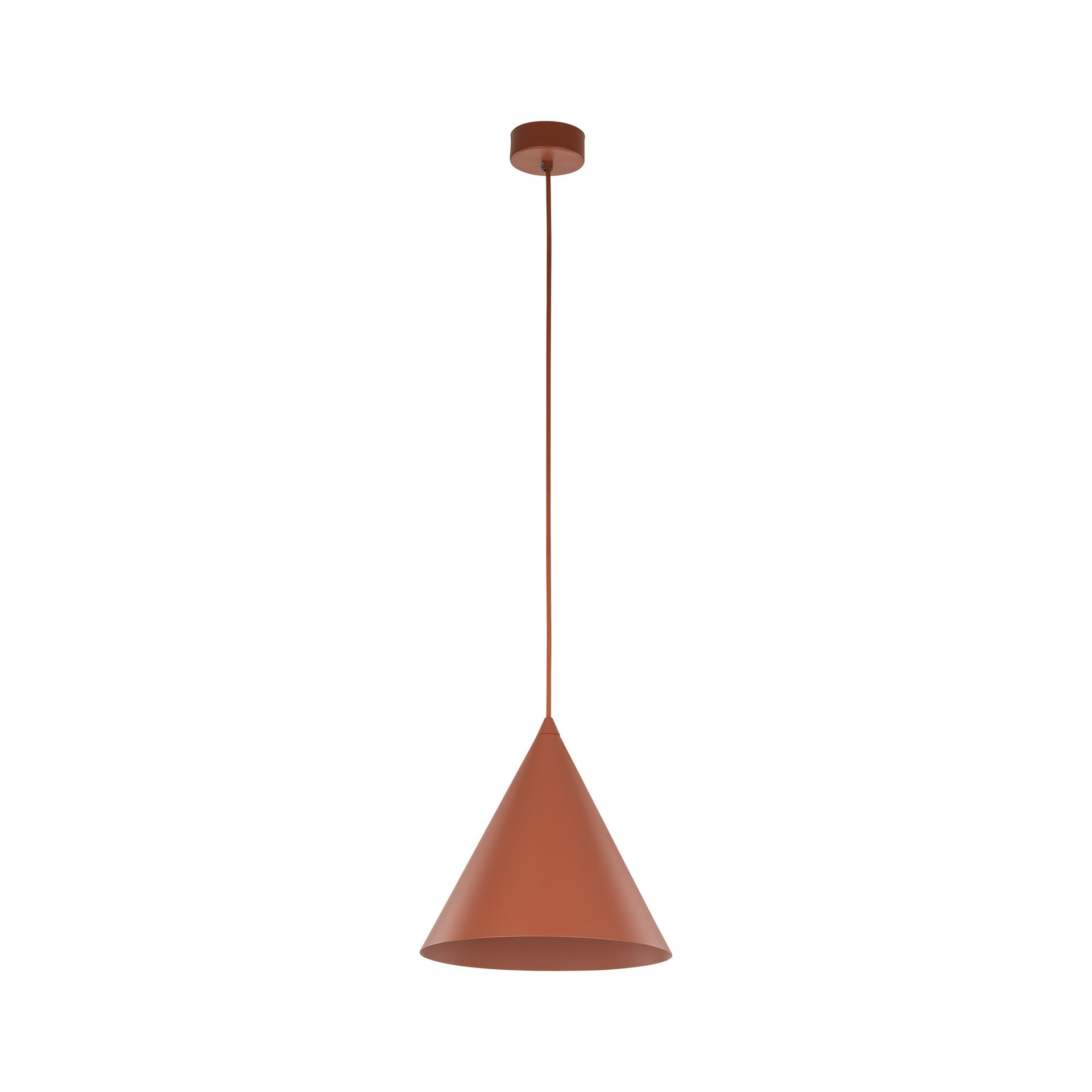 Czerwona lampa wisząca stożek ⌀25cm TK 6632 z serii CONO