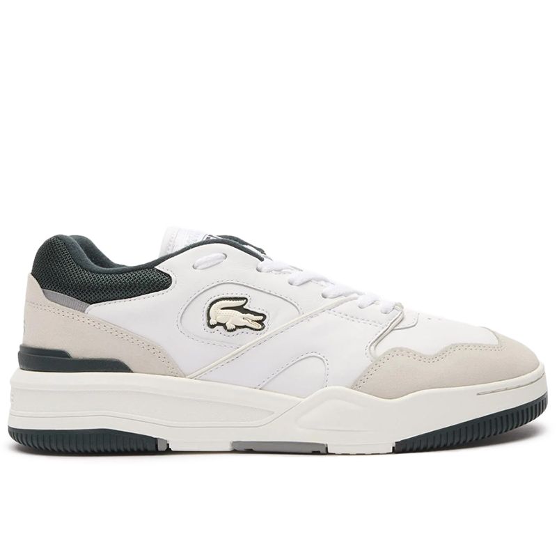 Buty Lacoste Lineshot Mesh Collar Leather Trainers 746SMA0088-1R5- białe