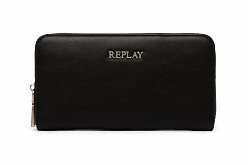 Replay Damski portfel na akcesoria podróżne FW5299, 098 Black, 098 BLACK, L 19 X H 10 X D 2 CM