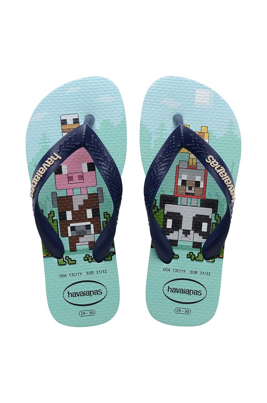 Havaianas japonki dziecięce KIDS MINECRAFT kolor niebieski