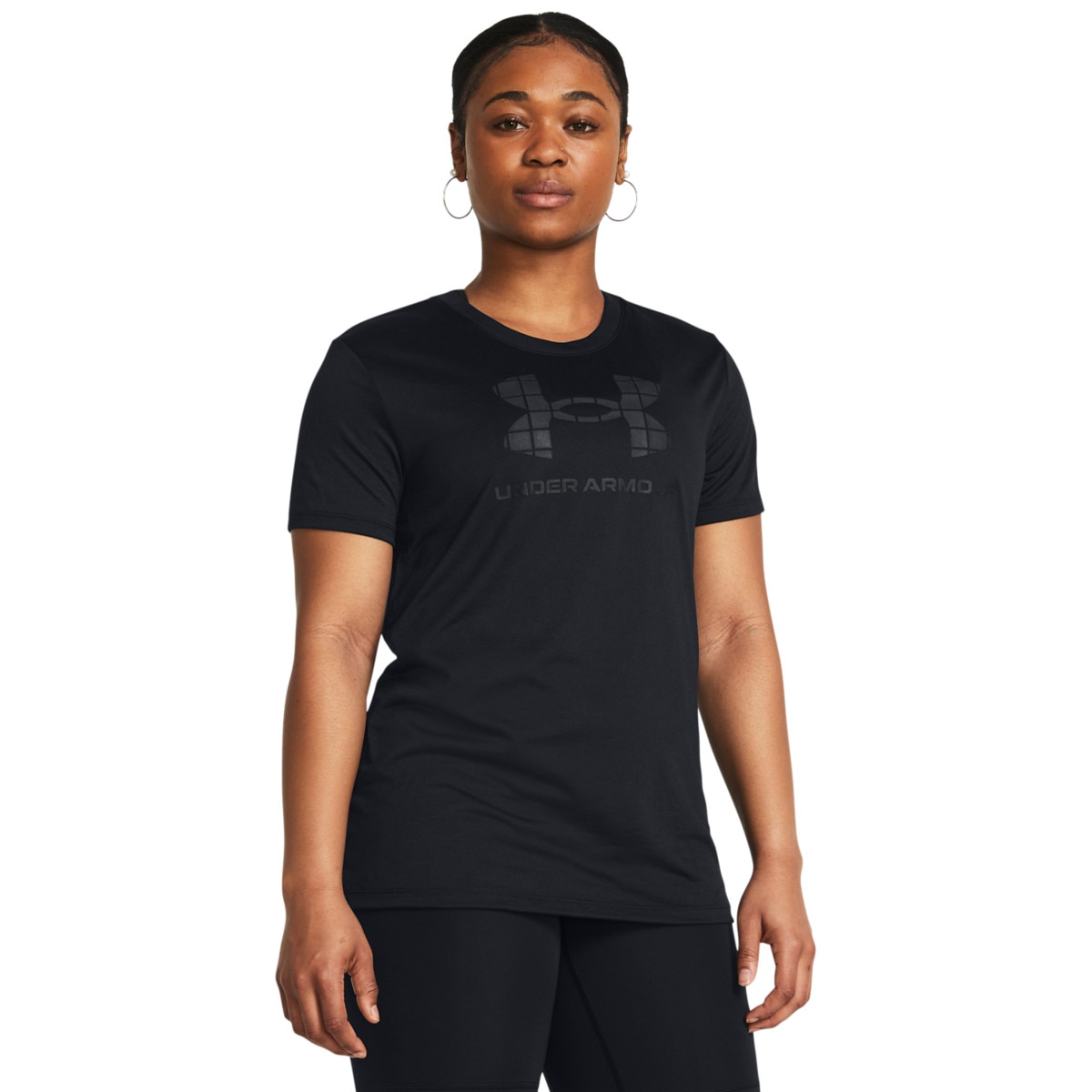 Damska koszulka treningowa Under Armour UA Tech BL HD SS - czarna - UNDER ARMOUR