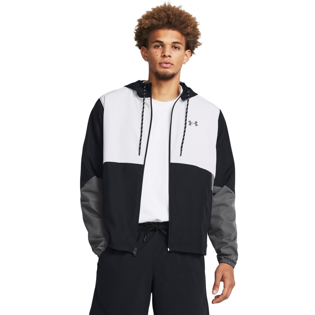 Męska kurtka treningowa Under Armour UA Legacy Windbreaker - czarna - UNDER ARMOUR