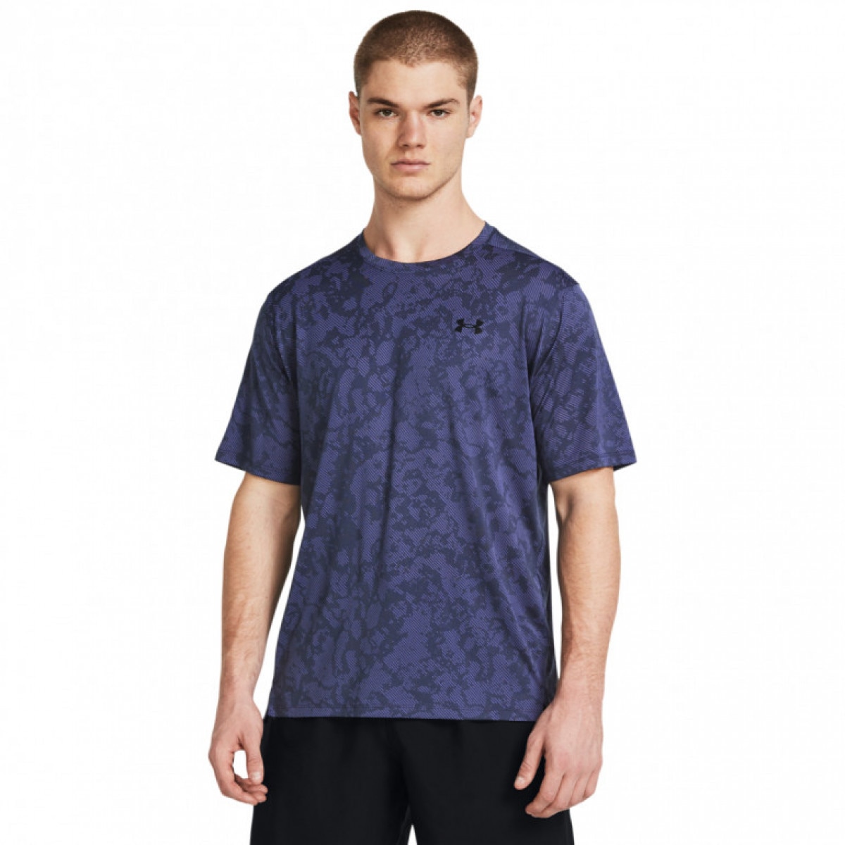 Męska koszulka treningowa Under Armour UA Tech Vent Geode SS - granatowa - UNDER ARMOUR