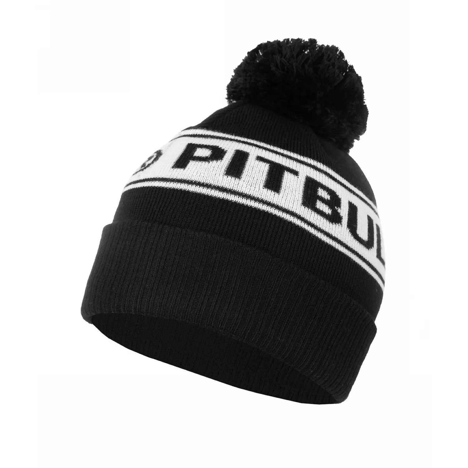 Czapka zimowa Vermel Pit Bull R - Czarna/Biała