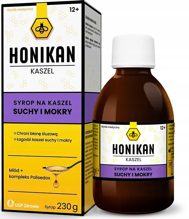 Honikan Kaszel syrop na kaszel suchy i mokry 230 g