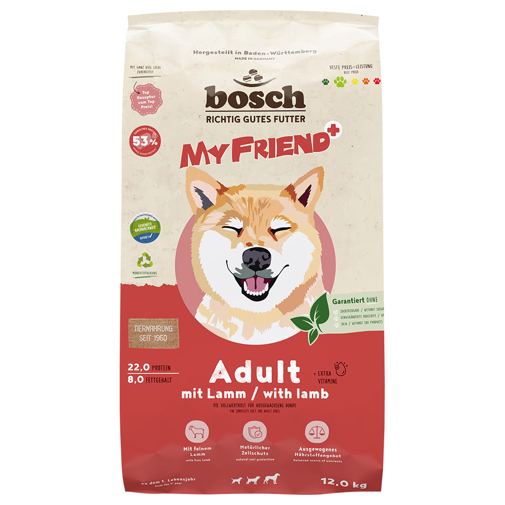 My Friend+ Dog Adult, jagnięcina - 12 kg
