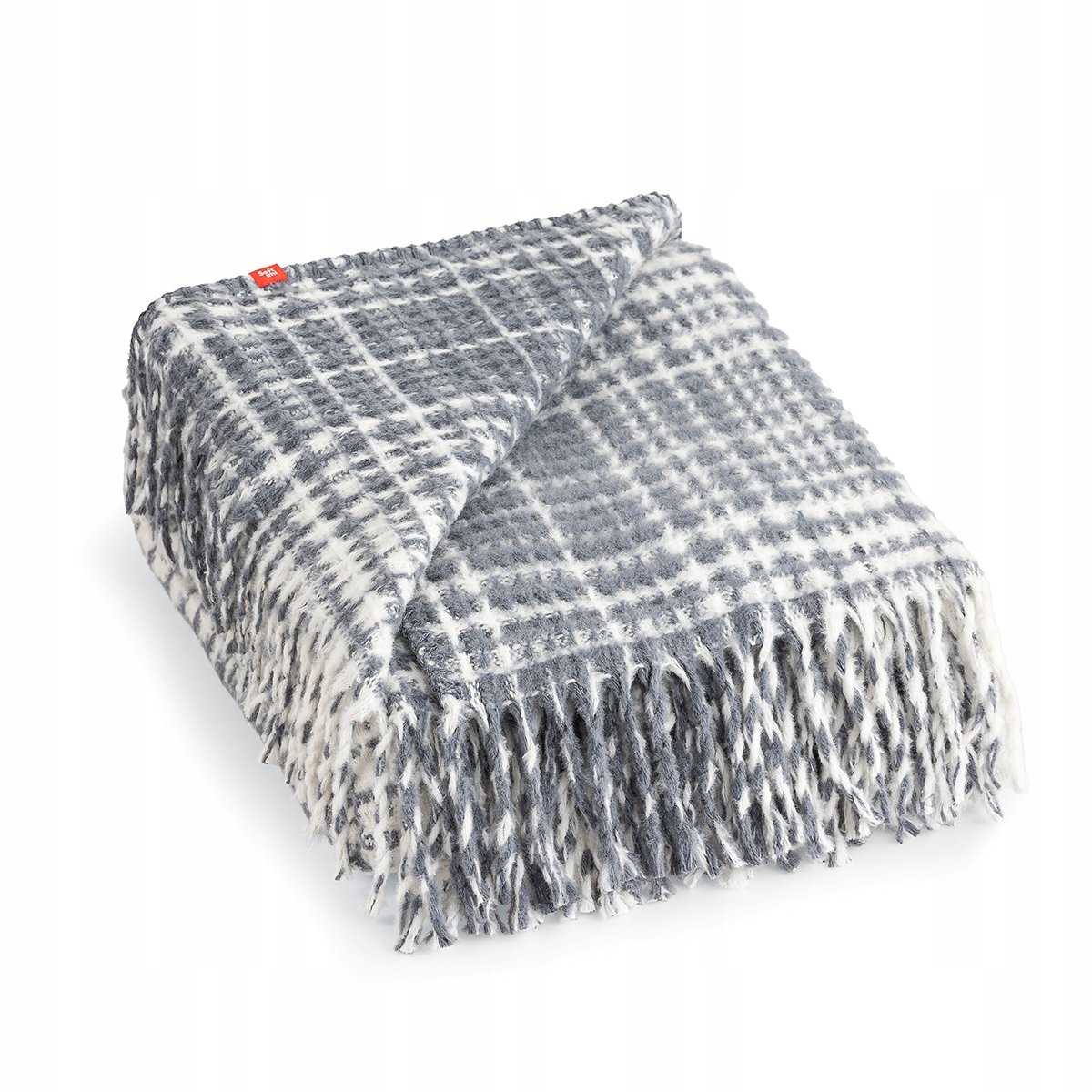 KOC DEKORACYJNY 130x170 GRUBY dwustronny SZARY