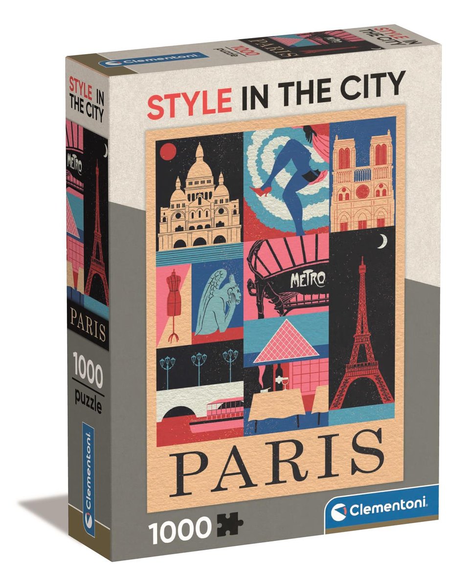 Clementoni, Puzzle, Compact Box, Paris, 1000 el.