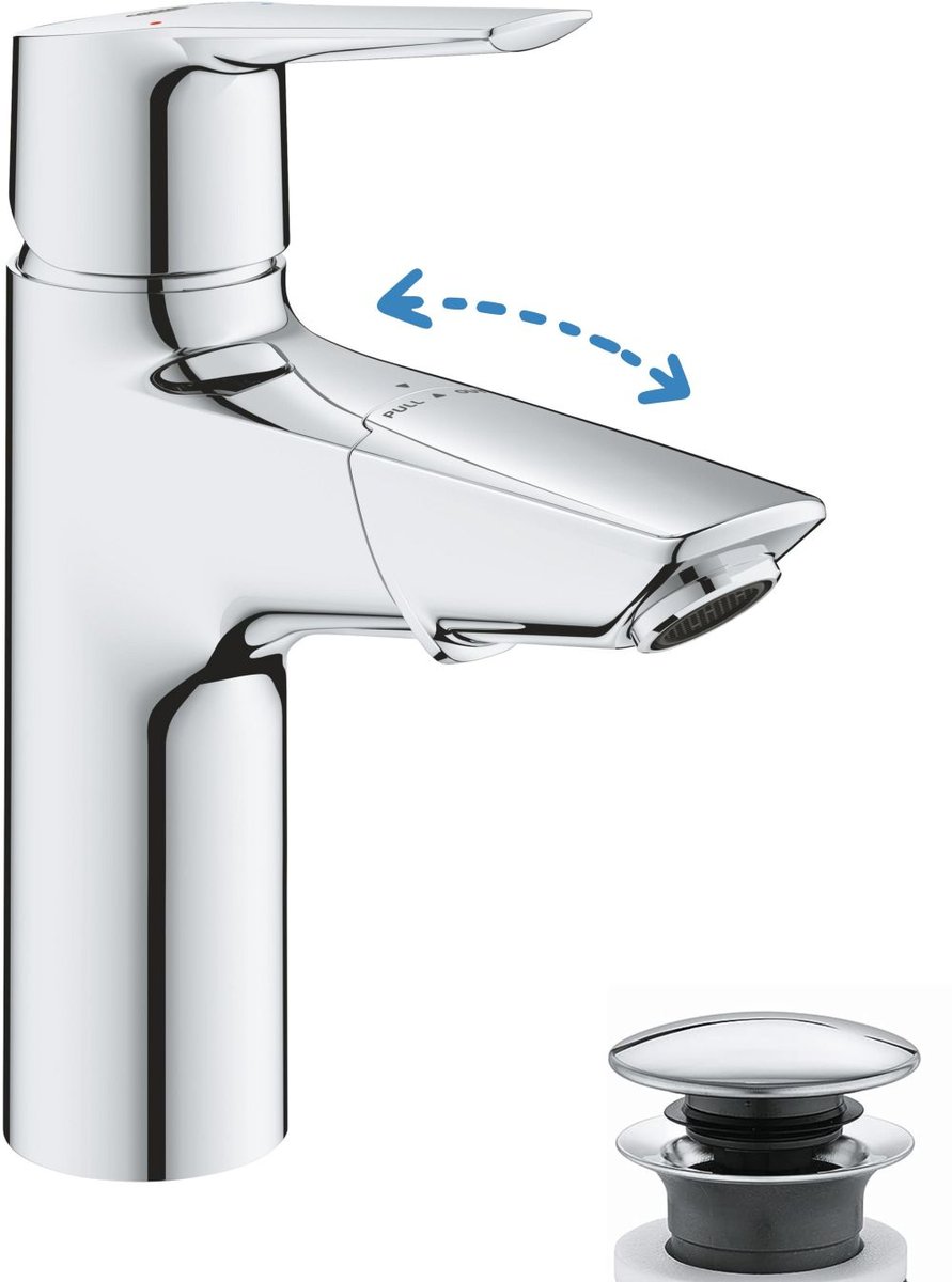 GROHE Start bateria umywalkowa stojąca z wyciąganą wylewką QuickFix chrom 24205003