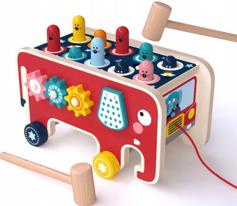 Doris, Drewniana kostka edukacyjna sorter Słoń