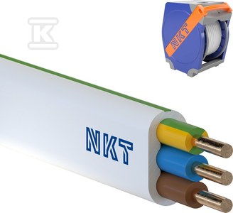 nkt Przewód nkt instal plus YDYp 3x2,5 żo 450/750V QADDY 550m 13029047