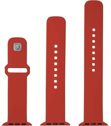 Fixed Silikonowy pasek Silicone Strap do Apple Watch 45 / 44 / 42 mm, czerwony
