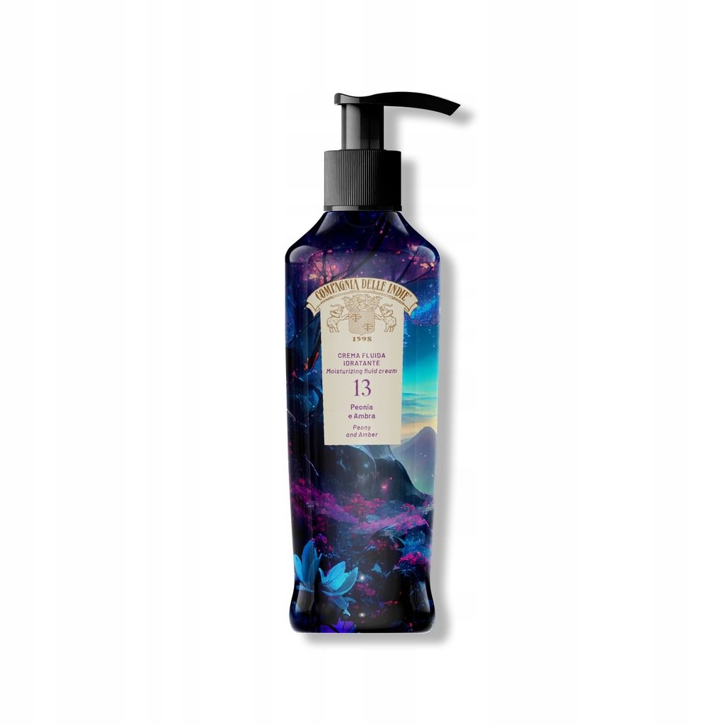 Compagnia Delle Indie Crema Peonia 13, Krem do ciała Piwonia i Ambra, 250 ml