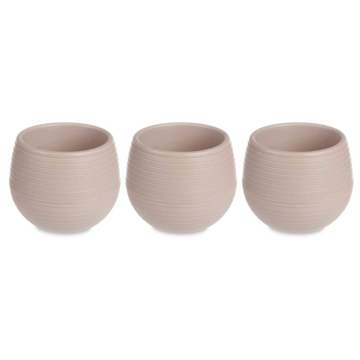 Doniczki samonawadniające, plastikowe, 3 sztuki, Ø 6 cm
