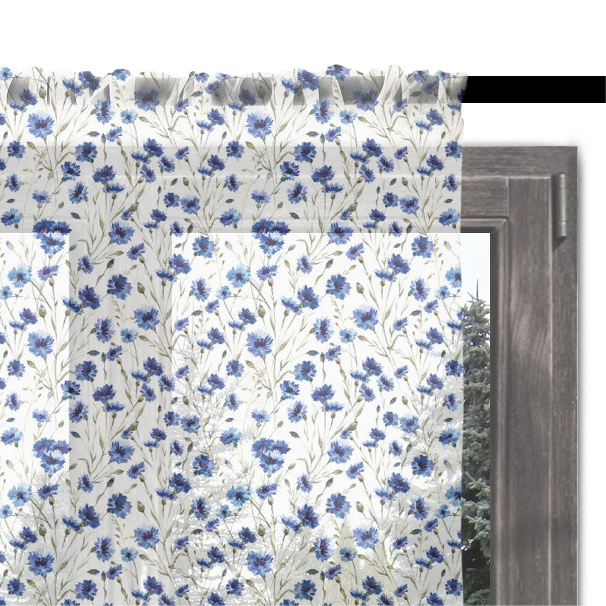Firana SPRING wzór SP13 | chabry 140 x 260 cm