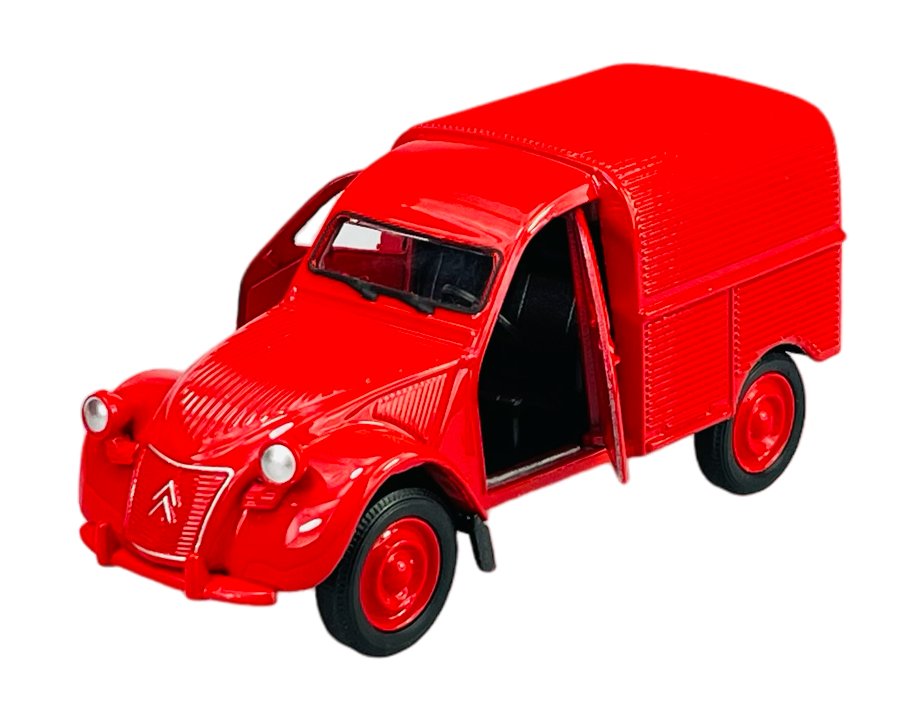 WELLY OLD TIMER CITROEN 2CV FOURGONNETTE CZERWONY 1:34 SAMOCHÓD NOWY METALOWY MODEL