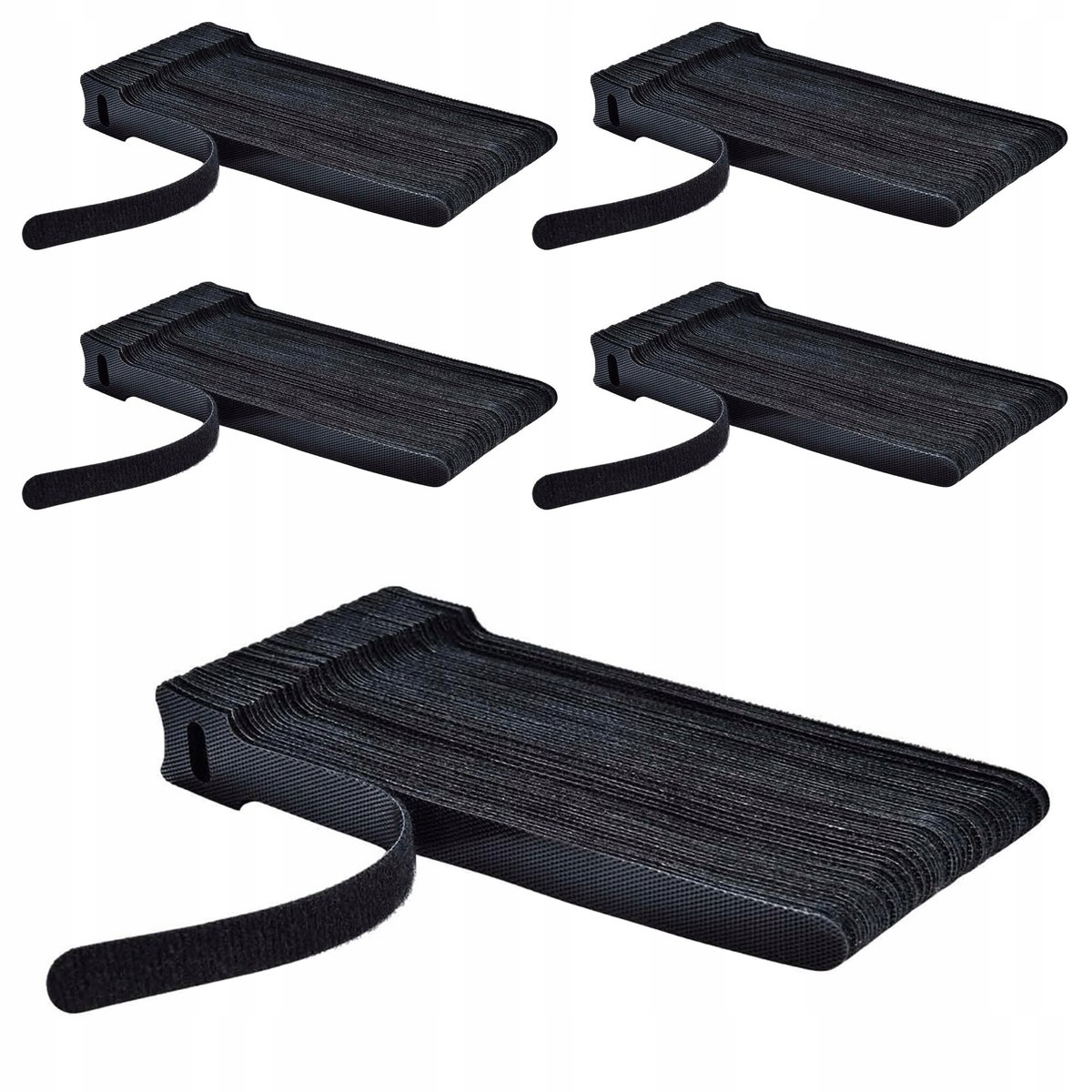 5x ORGANIZER KABLI RZEP OPASKA 12X150mm 12szt MOCNE