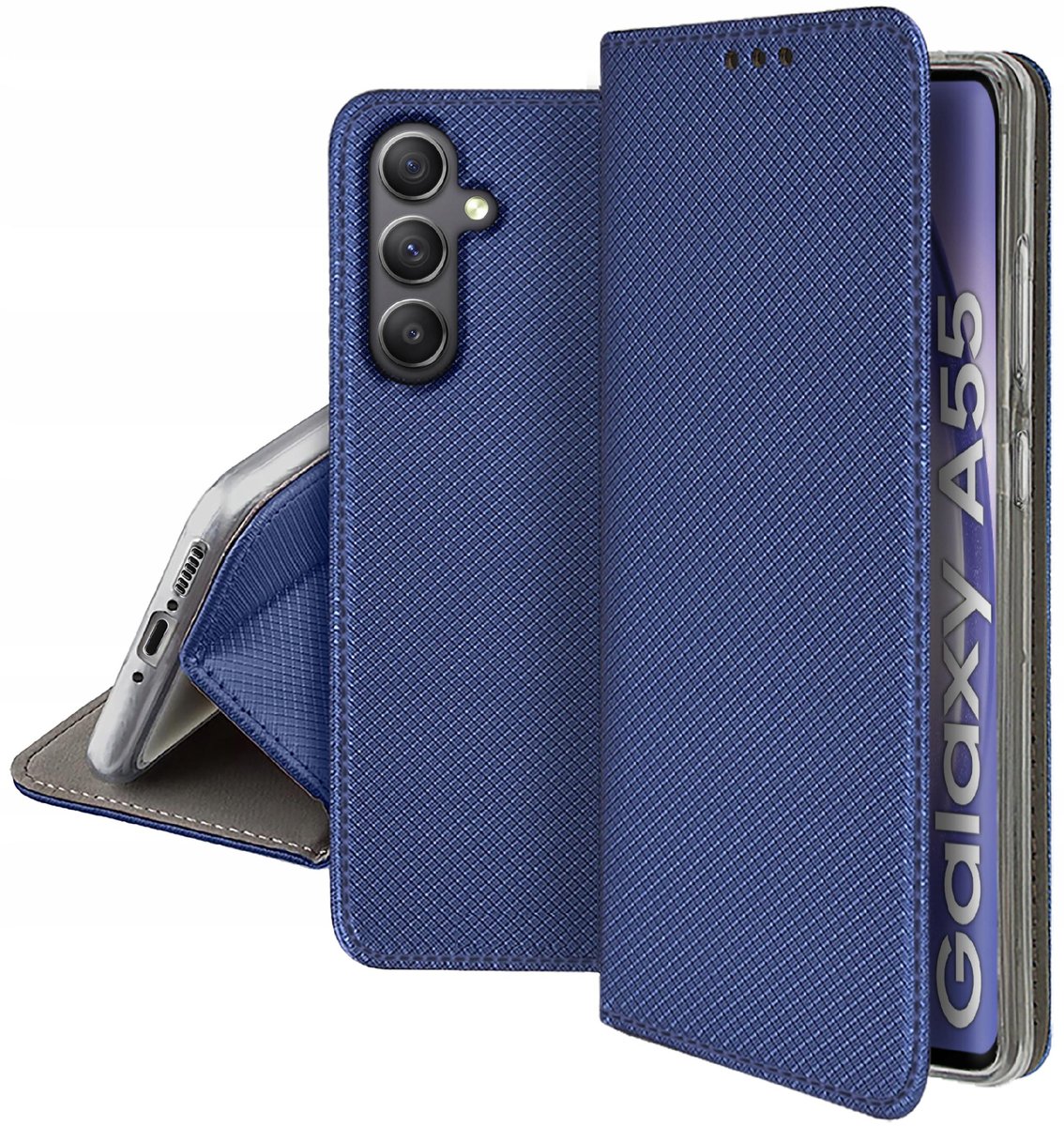 Etui do Samsung Galaxy A55 | A55 5G SMART MAGNET CASE PORTFEL + SZKŁO 9H