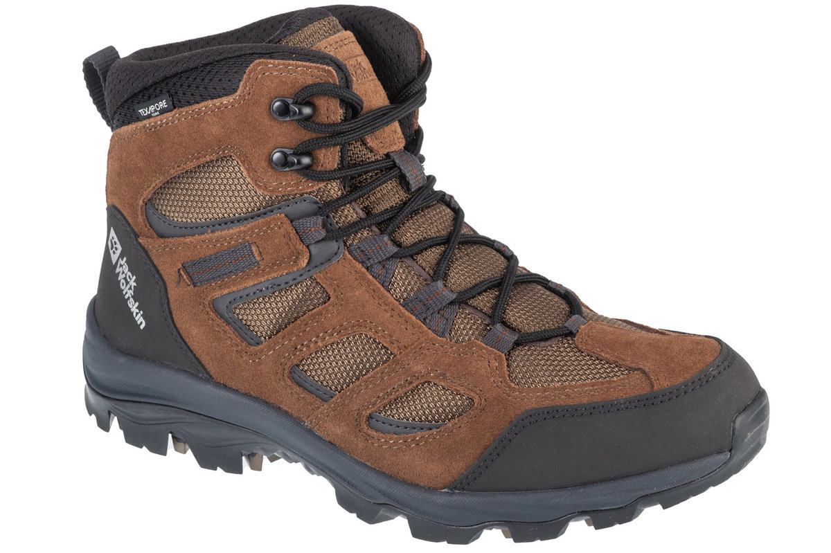 Buty trekkingowe męskie Jack Wolfskin Jack Wolfskin Vojo 3 Texapore Mid M 4042462-5298 Brązowe 47