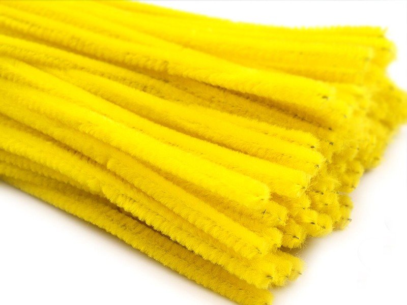 Drucik kreatywny 30cm: żółty- 10szt