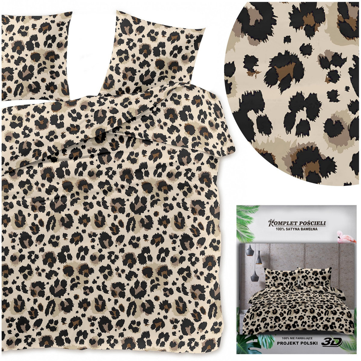 Pościel 160x200 3cz Satynowa Maria 2665