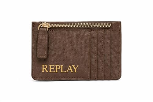 Replay Damski FW5335 portfel z akcesoriami podróżnymi, 1583 Brown Cocoa + Black, 1583 Brown Cocoa + Black, L 12 X H 8 CM