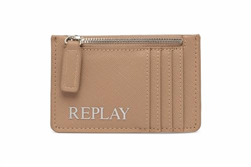 Replay Damski FW5335 portfel z akcesoriami podróżnymi, 1627 Dirty Pale Beige + Black, 1627 Dirty Pale Beige + Black, L 12 X H 8 CM