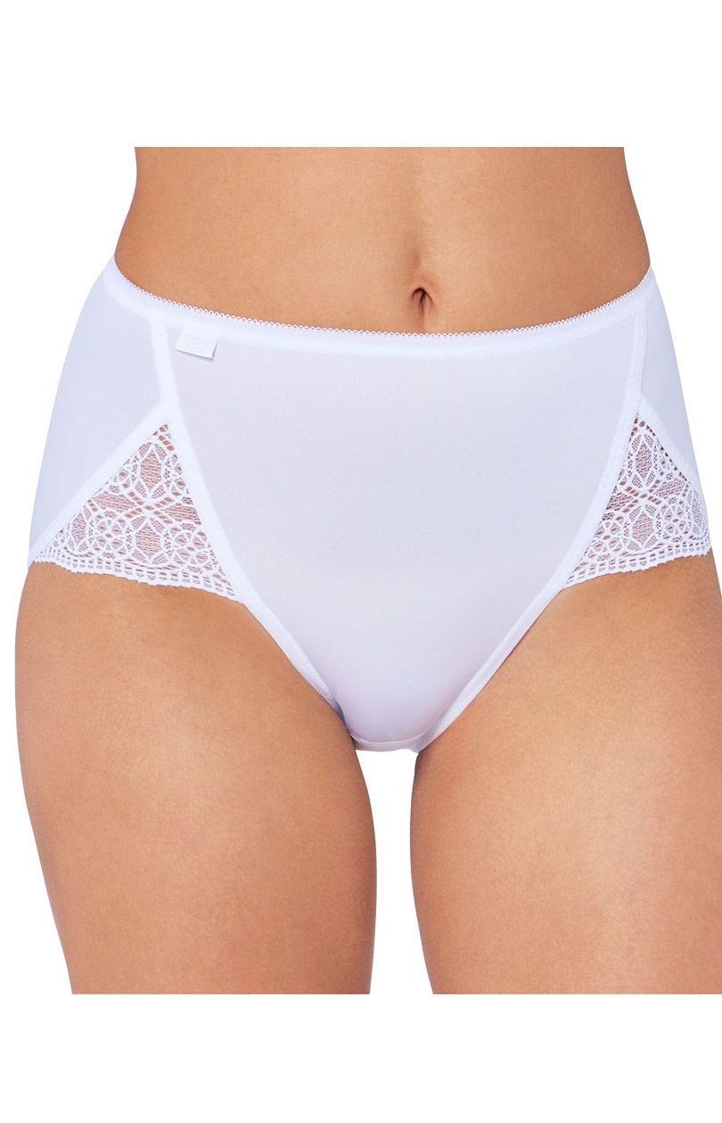 Sloggi Pure Sense Luxe Maxi figi 10181306 - 2 PACK, Kolor biały, Rozmiar 38, Sloggi - Primodo.com