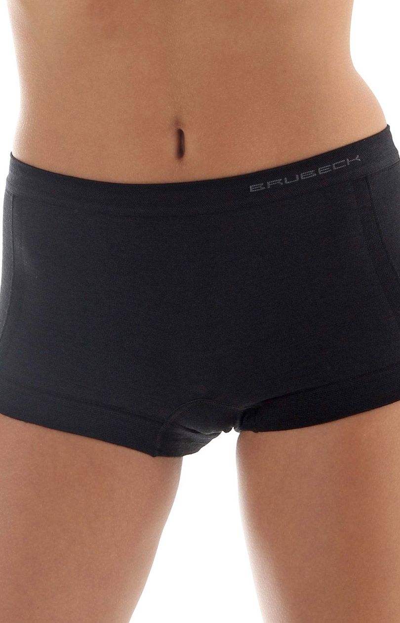 BX10440 damskie szorty z wełną merino comfort wool, Kolor czarny, Rozmiar S, Brubeck - Primodo.com