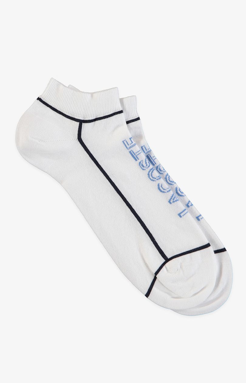 Lacoste krótkie skarpety męskie stopki RA0119 19B, Kolor biały, Rozmiar 40-43, Lacoste - Primodo.com