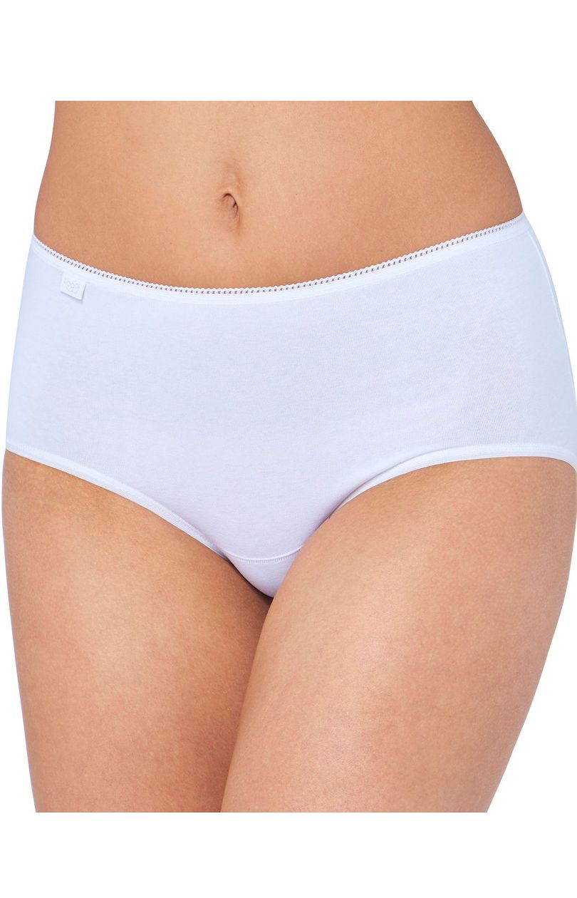 Sloggi 24/7 Cotton Midi figi wysokie 10167187, Kolor biały, Rozmiar 38, Sloggi - Primodo.com
