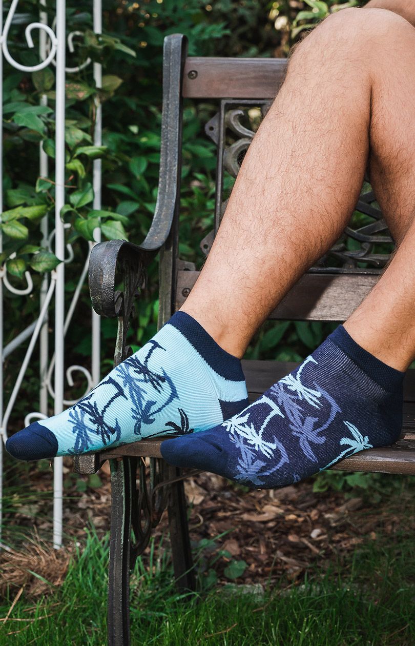 Skarpetki stopki męskie S152S Paleros, Kolor granatowo-turkusowy, Rozmiar 41-43, Italian Fashion - Primodo.com