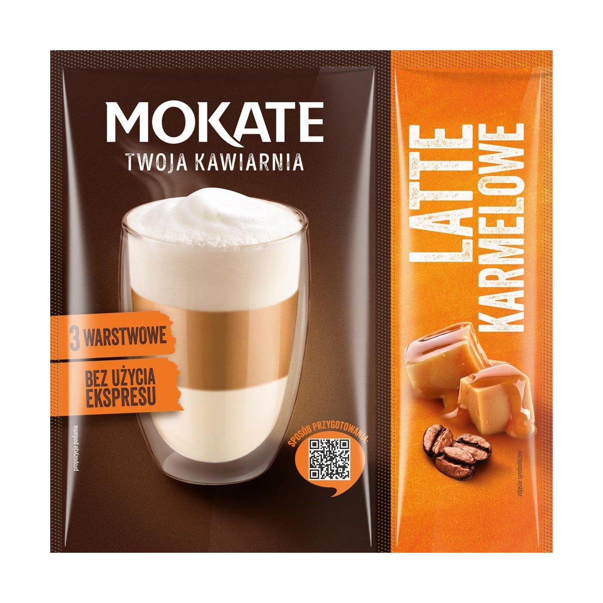 Latte Mokate Twoja Kawiarnia Karmelowe (20g+2g)