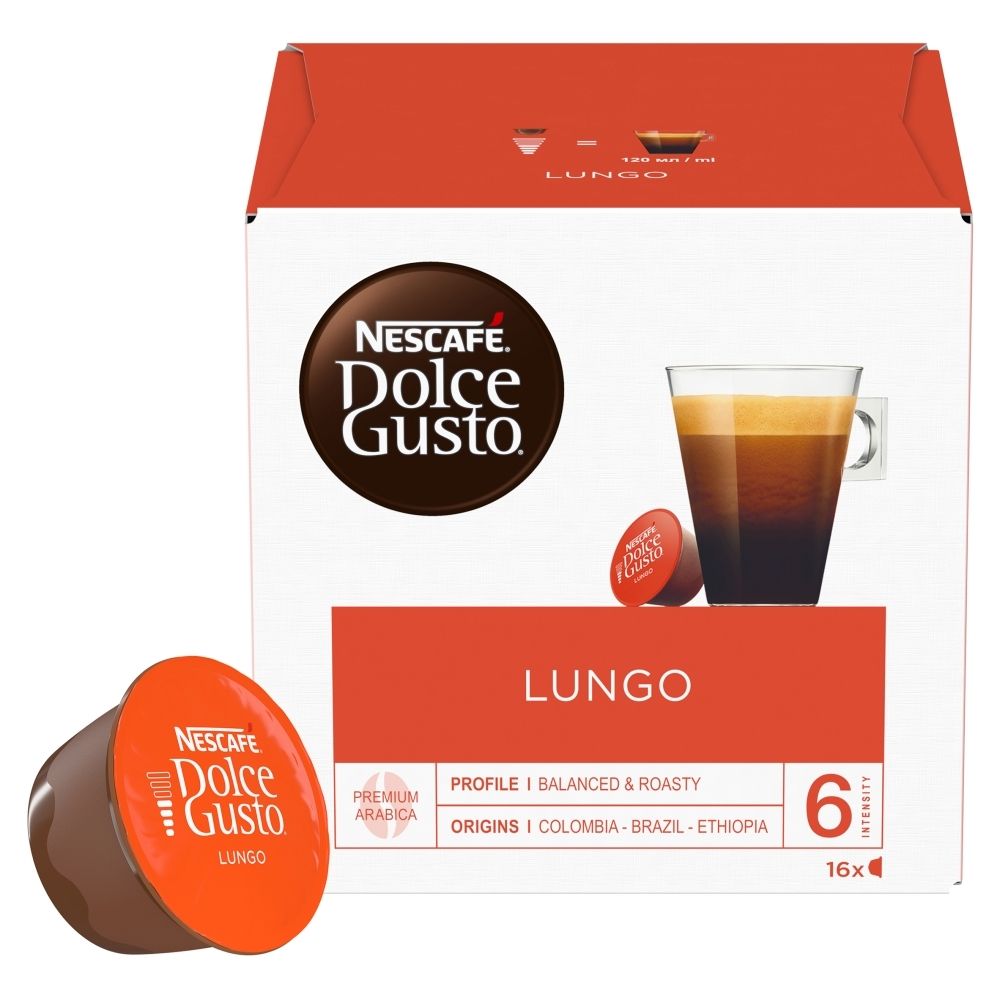 Nescafé Dolce Gusto Lungo Palona kawa mielona 104 g (16 x 6,5 g)