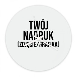 Zegar szklany z własnym nadrukiem