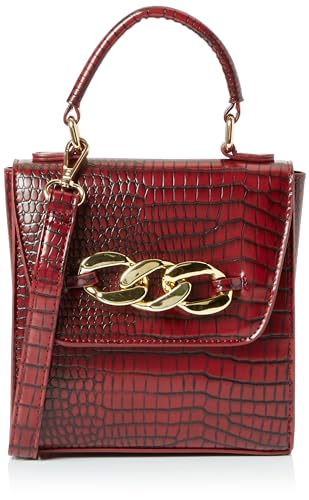 nelice Damska mini torba z rączką Shopper, ciemnoczerwony, jeden rozmiar