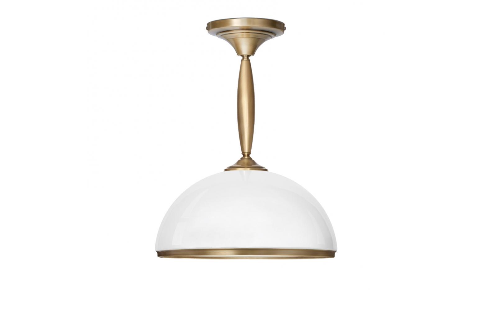 Krótka lampa mosiężna z dużym kloszem CR-S1KD