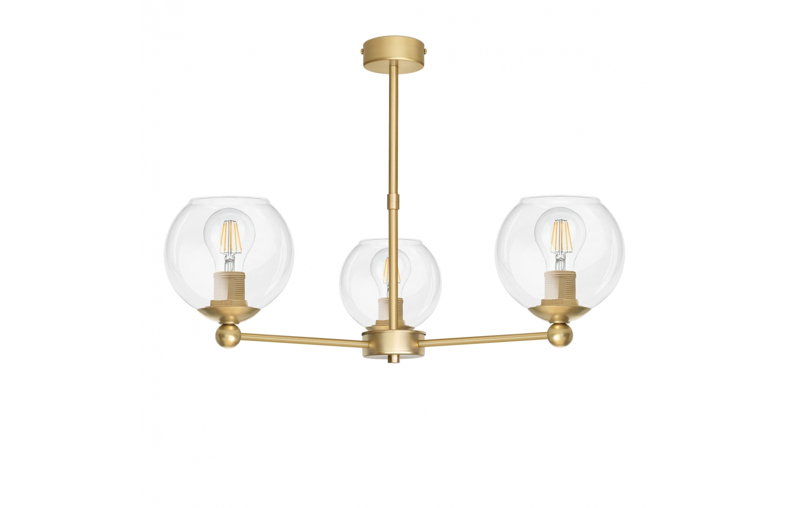 Nowoczesny żyrandol z mosiądzu KLT-S3AU