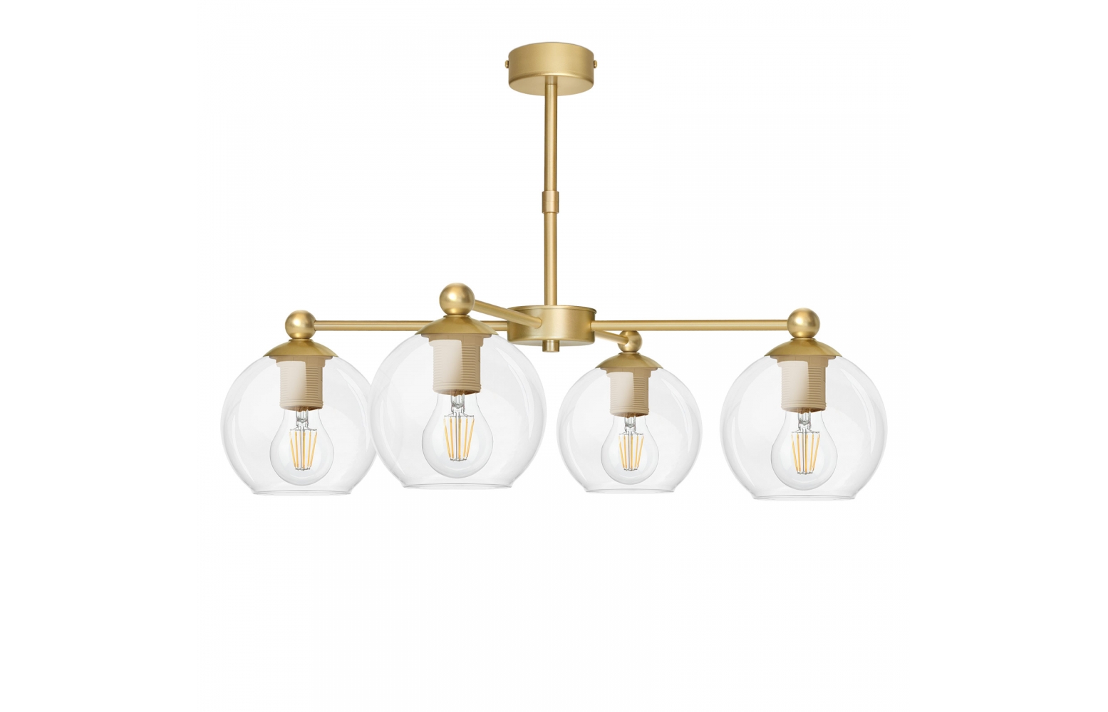 Żyrandol modern z czterema kulami KLT-S4