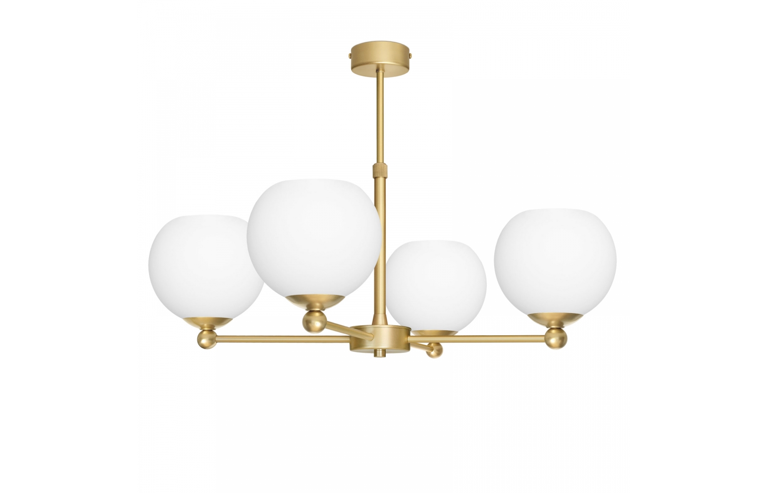 Złoty regulowany żyrandol KLM-S4AR