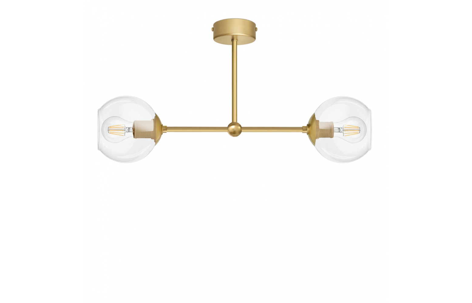 Złota lampa sufitowa do korytarza KLT-S2T