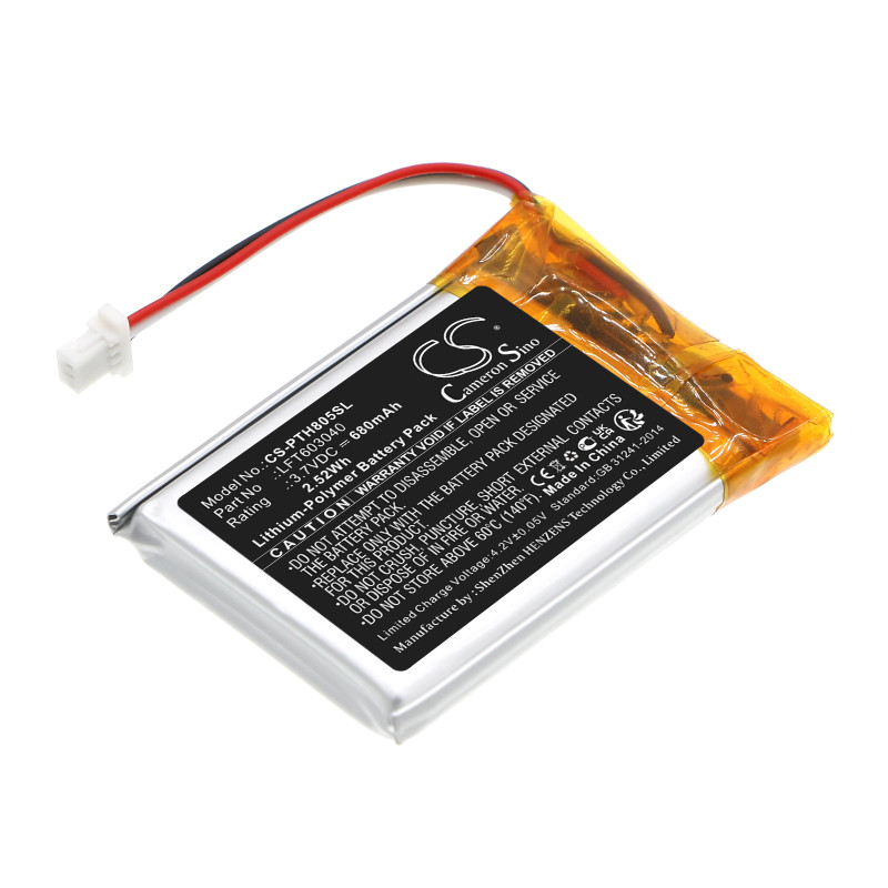 Philips TAPH805 / LFT603040 680mAh 2.52Wh Li-Polymer 3.7V (Cameron Sino)