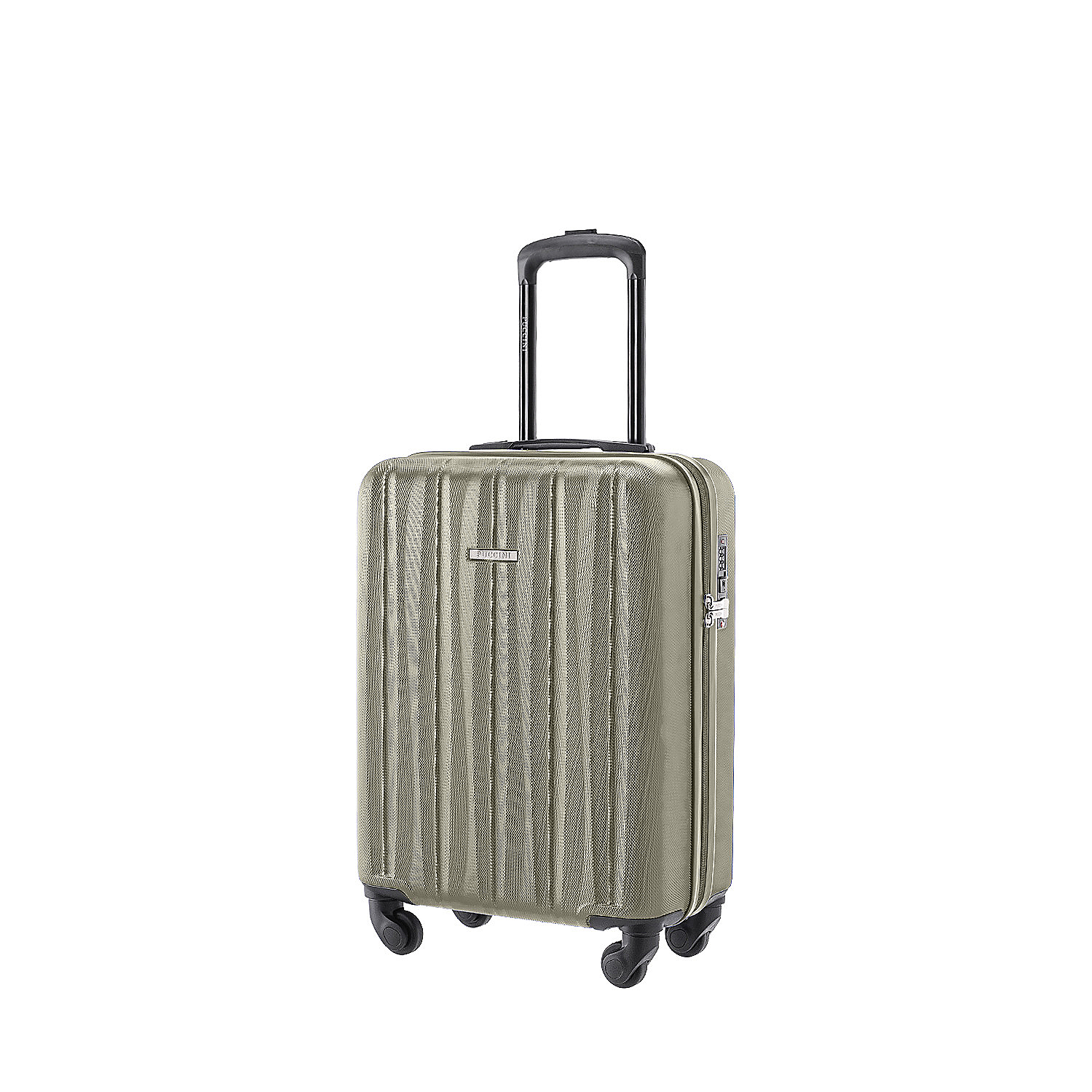 Kabinowa walizka Puccini Bali ze żłobieniami, odcienie złota, 55 x 38 x 20 cm