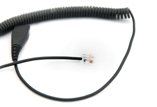 AXC-01 QD/RJ Kabel przyłączeniowy spiralny 0.5-2 m - AxTel