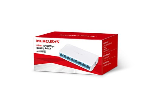 8-Port 10/100Mbps Desktop SwitchSPEC: 8× 10/100 Mbps Ports, Plastic CaseFEATURE: Plug and Play