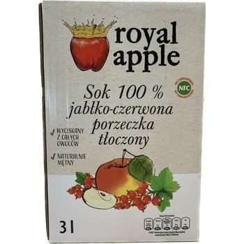 sok jabłko-czerwona porzeczka NFC Royal apple tłoczony 3l