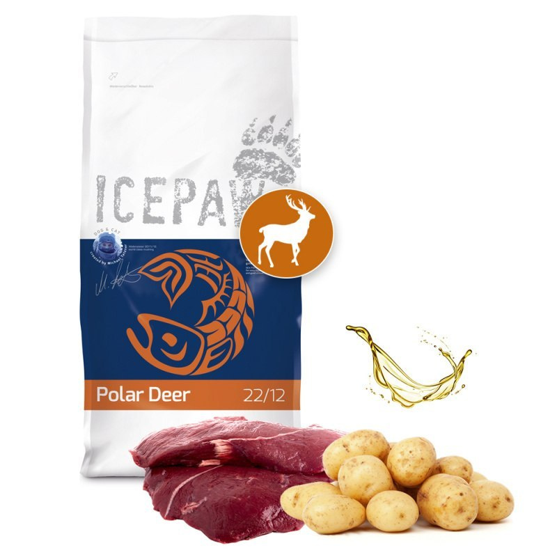 ICEPAW Polar Deer jeleń polarny karma dla dorosłych psów (14 kg)