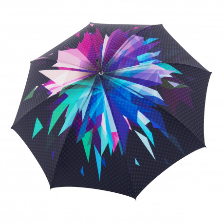 Elegance Boheme Starlight - luksusowy parasol damski z abstrakcyjnym nadrukiem
