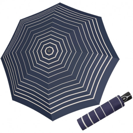 Fiber Magic Timeless Blue Stripes - w pełni automatyczny parasol damski